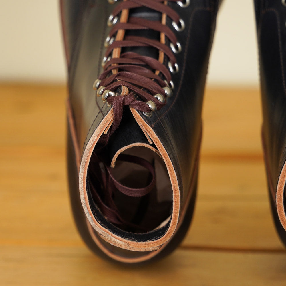 Matrix 5.7” Work Boots - Black Horsebutt strip leather