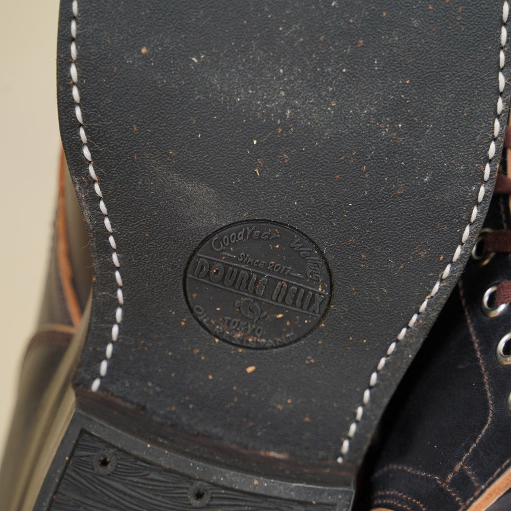 Matrix 5.7” Work Boots - Black Horsebutt strip leather