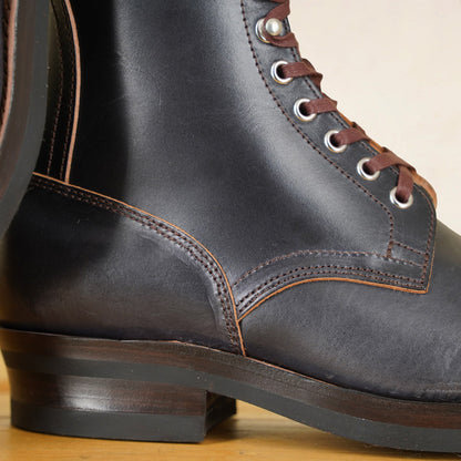 Matrix 5.7” Work Boots - Black Horsebutt strip leather