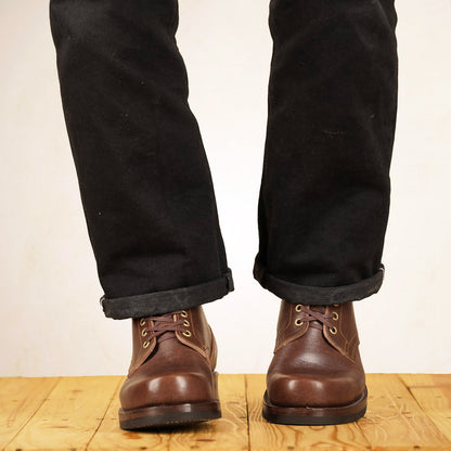 Matrix 5.7” Work Boots - Chocolate Horsebutt strip leather