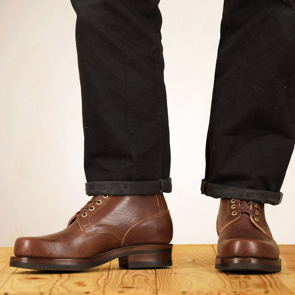 Matrix 5.7” Work Boots - Chocolate Horsebutt strip leather