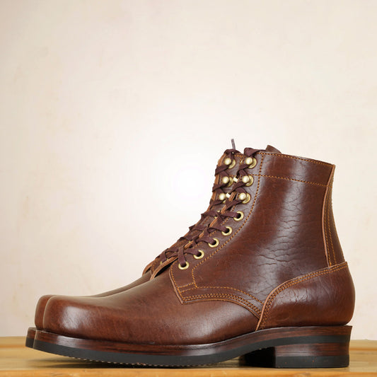 Matrix 5.7” Work Boots - Chocolate Horsebutt strip leather