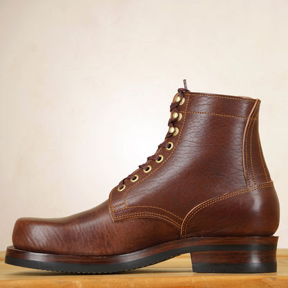 Matrix 5.7” Work Boots - Chocolate Horsebutt strip leather