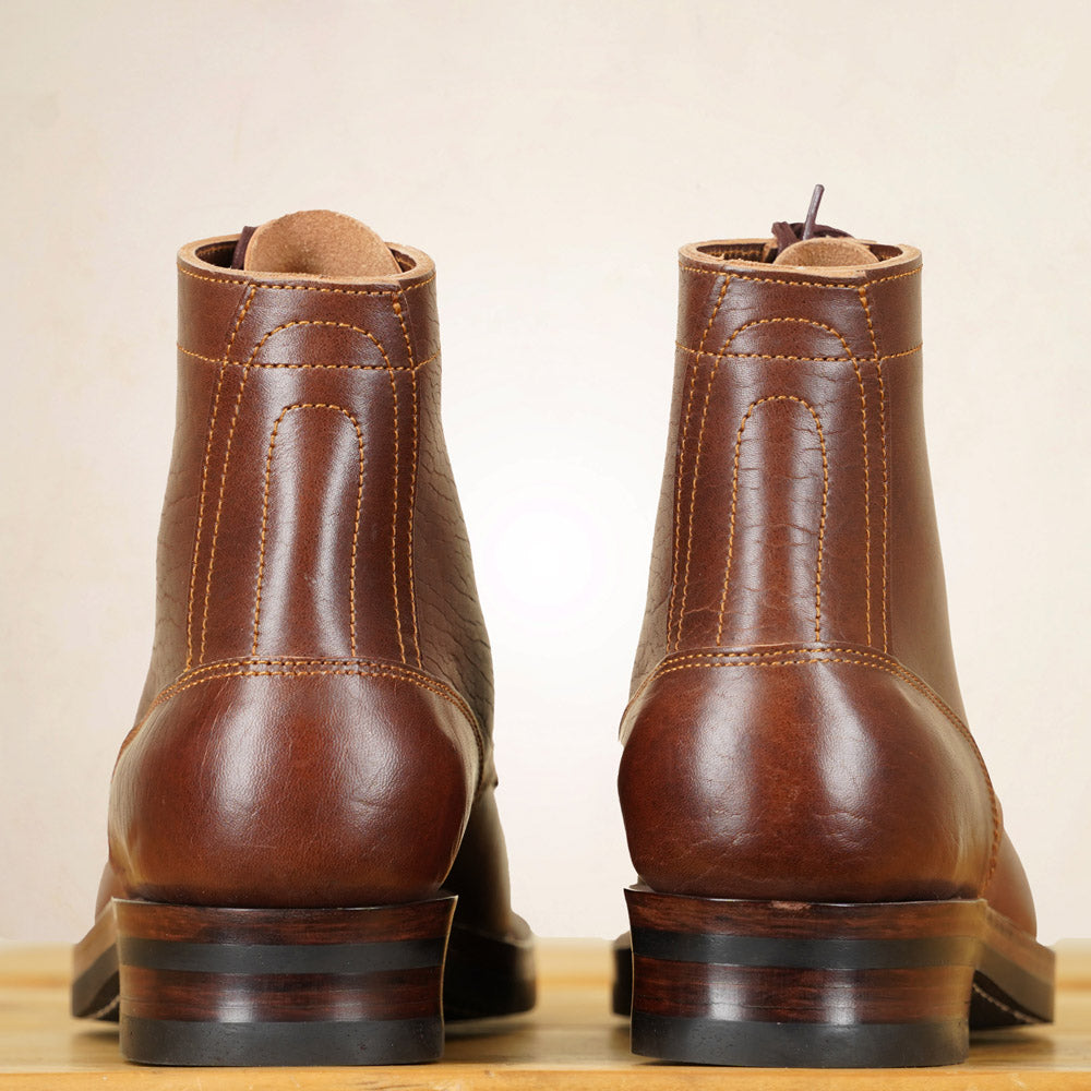 Matrix 5.7” Work Boots - Chocolate Horsebutt strip leather