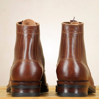 Matrix 5.7” Work Boots - Chocolate Horsebutt strip leather