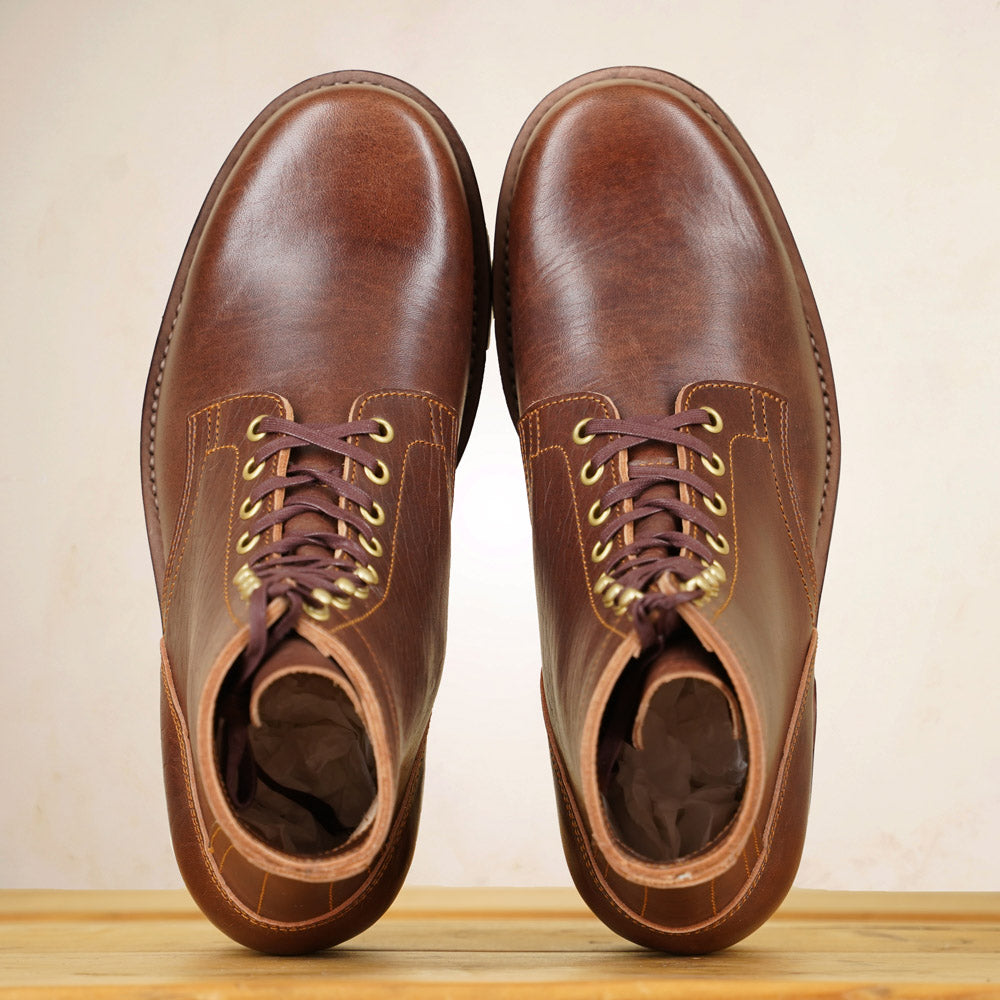 Matrix 5.7” Work Boots - Chocolate Horsebutt strip leather