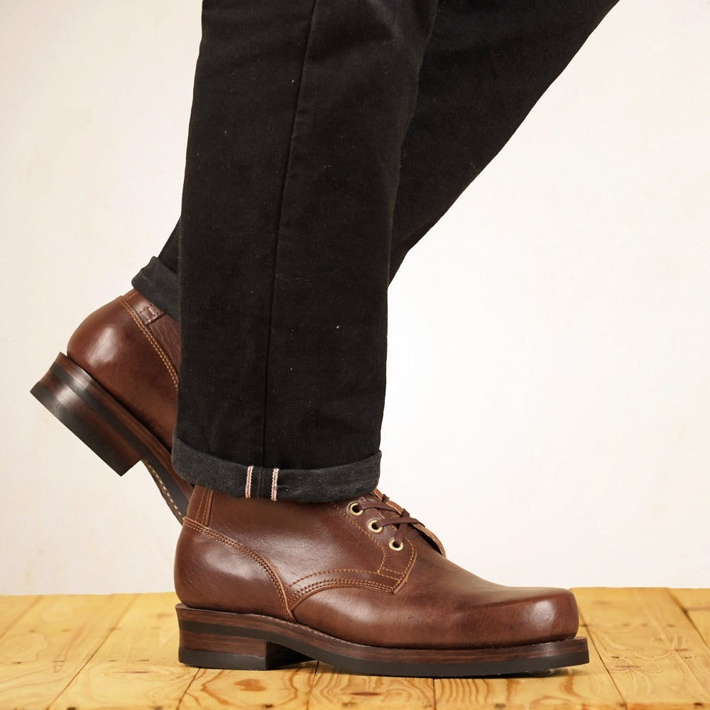 Matrix 5.7” Work Boots - Chocolate Horsebutt strip leather