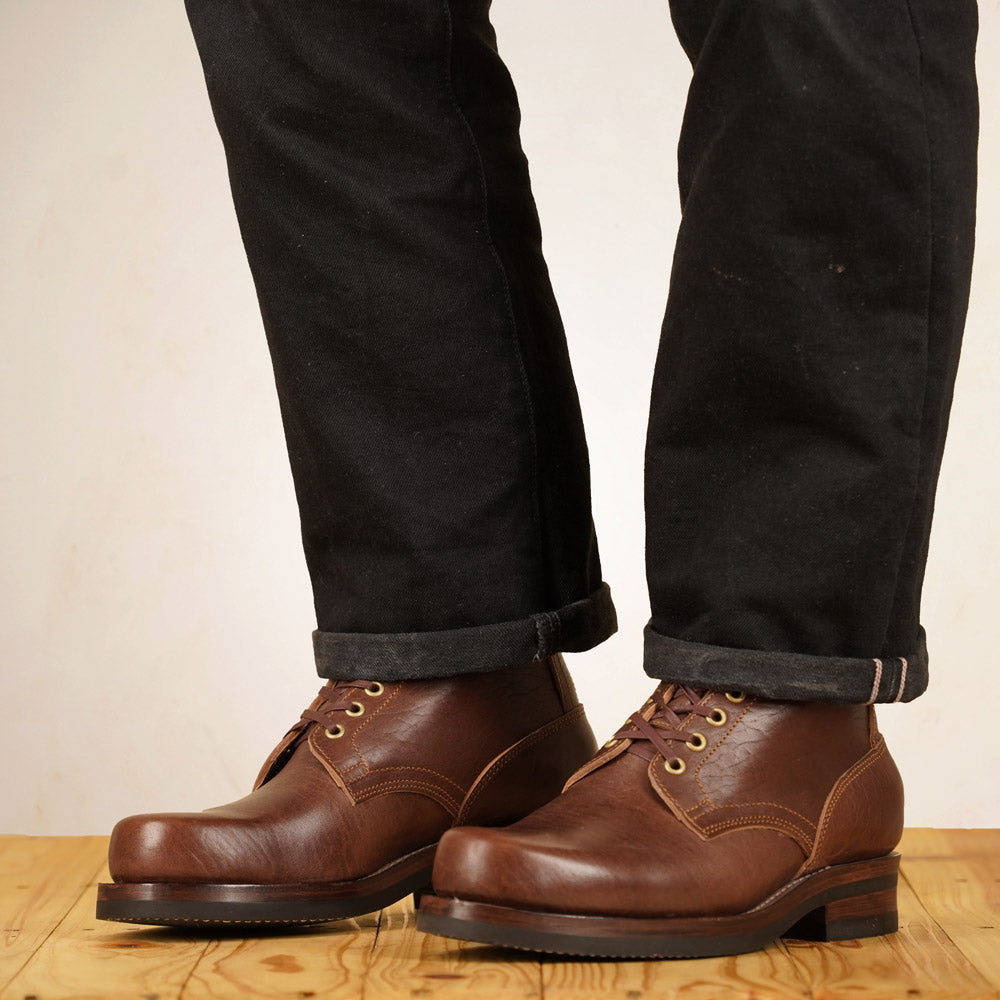 Matrix 5.7” Work Boots - Chocolate Horsebutt strip leather