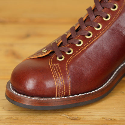 Double Helix Oil Pump Boots - Burgundy Horsehide