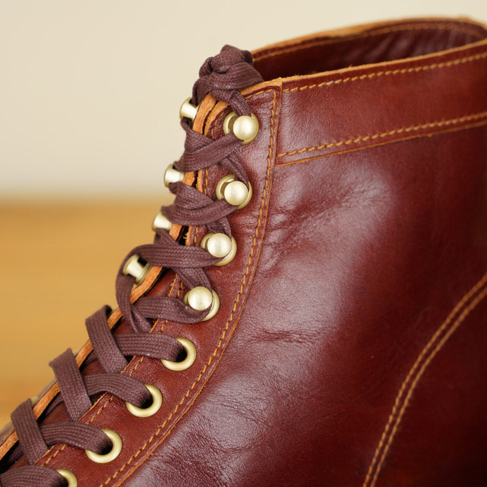 Double Helix Oil Pump Boots - Burgundy Horsehide