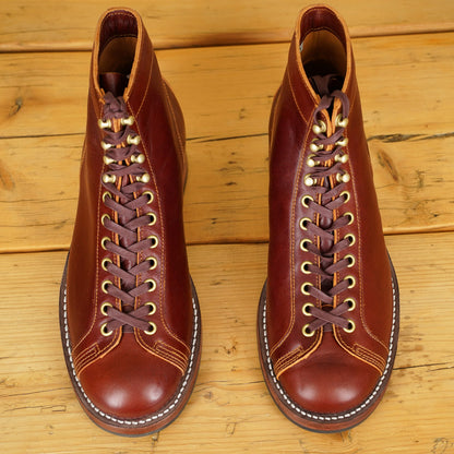 Double Helix Oil Pump Boots - Burgundy Horsehide