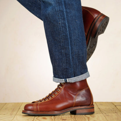Double Helix Oil Pump Boots - Burgundy Horsehide