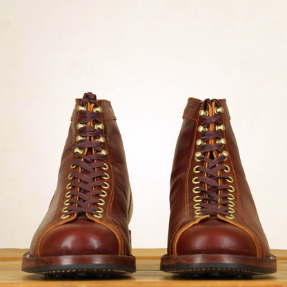 Double Helix Oil Pump Boots - Burgundy Horsehide