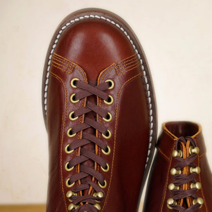 Double Helix Oil Pump Boots - Burgundy Horsehide
