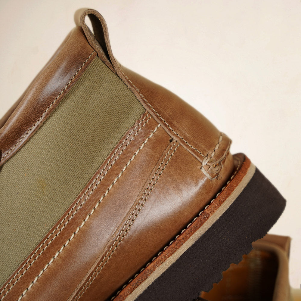 EasyMoc - Scout Boots - Natural CXL/ Waxed Canvas