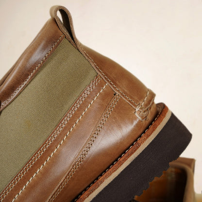 EasyMoc - Scout Boots - Natural CXL/ Waxed Canvas