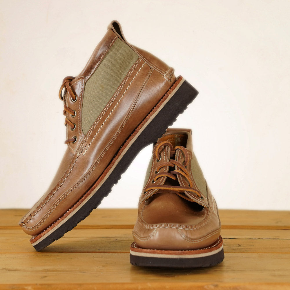 EasyMoc - Scout Boots - Natural CXL/ Waxed Canvas