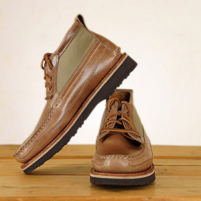 EasyMoc - Scout Boots - Natural CXL/ Waxed Canvas