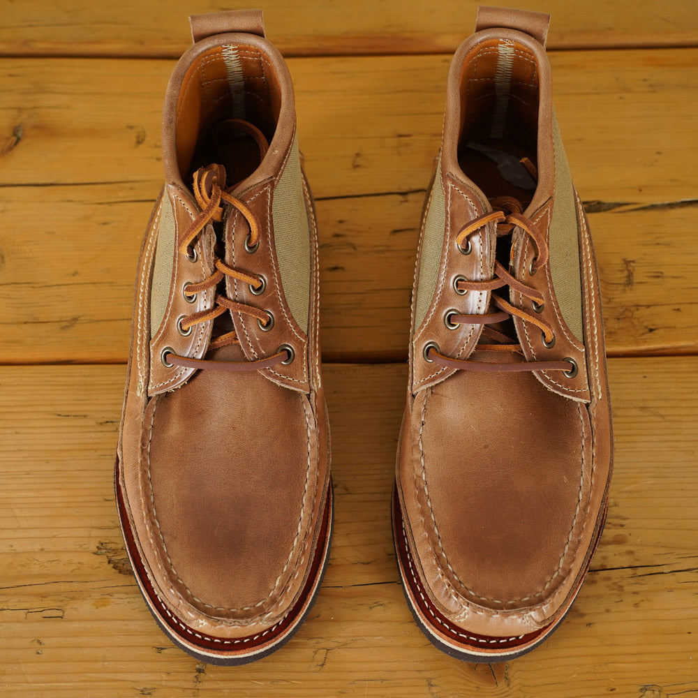 EasyMoc - Scout Boots - Natural CXL/ Waxed Canvas