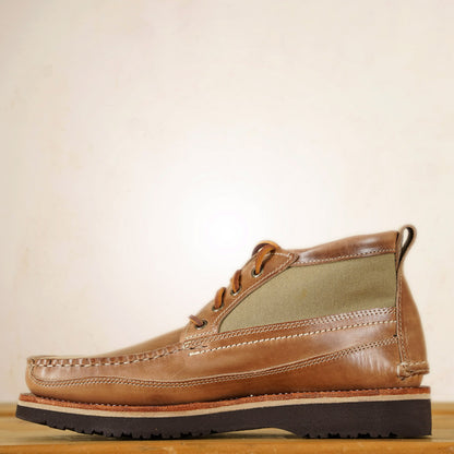 EasyMoc - Scout Boots - Natural CXL/ Waxed Canvas