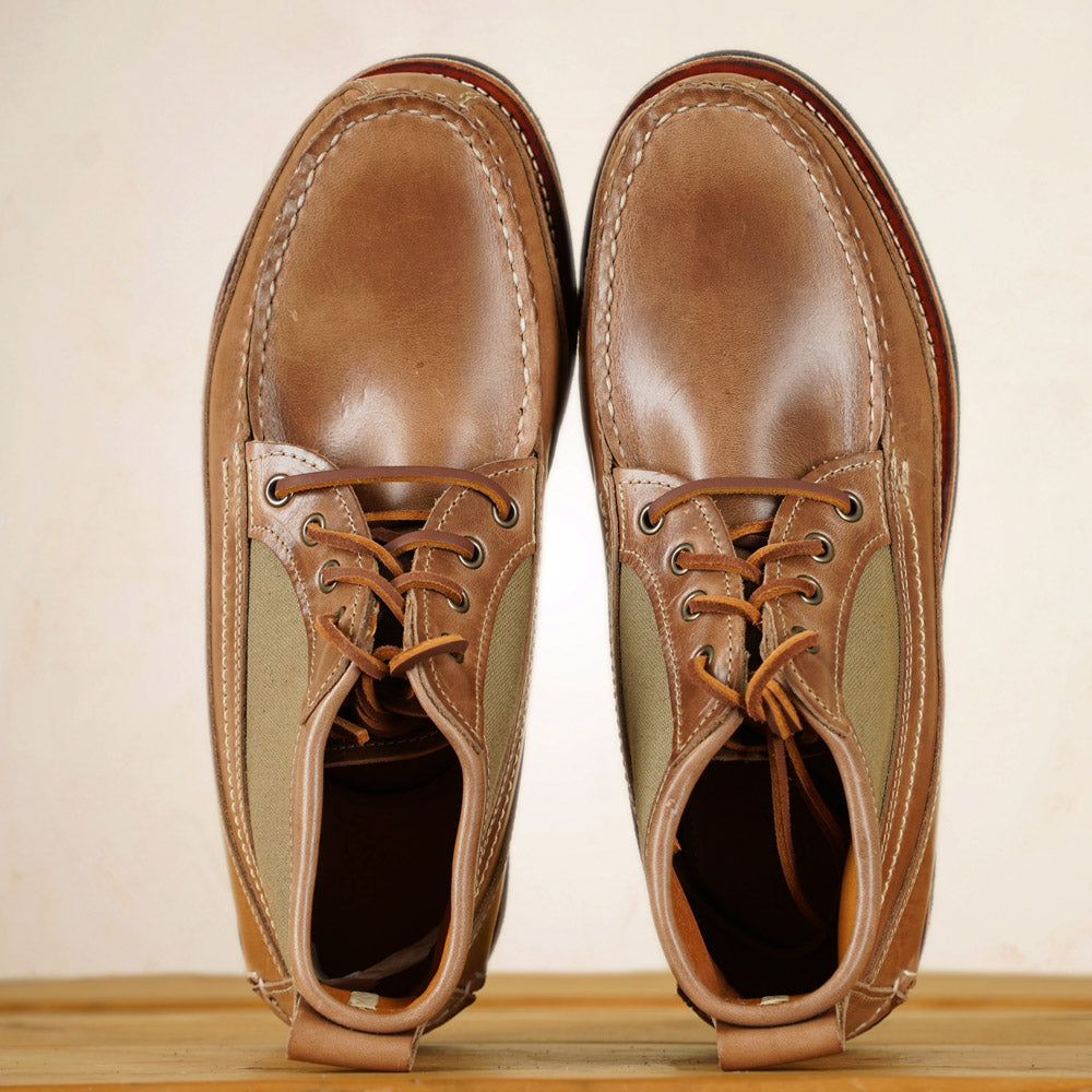 EasyMoc - Scout Boots - Natural CXL/ Waxed Canvas