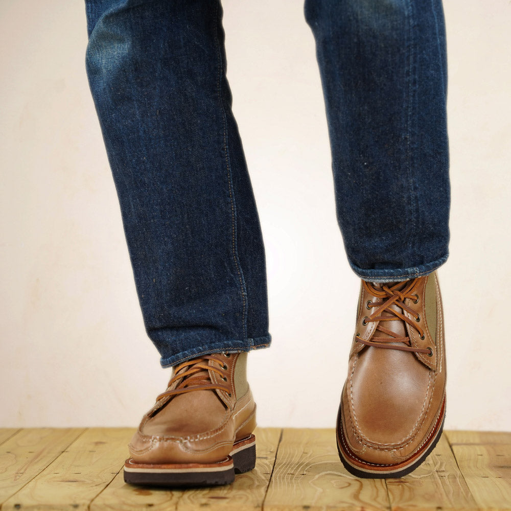 EasyMoc - Scout Boots - Natural CXL/ Waxed Canvas