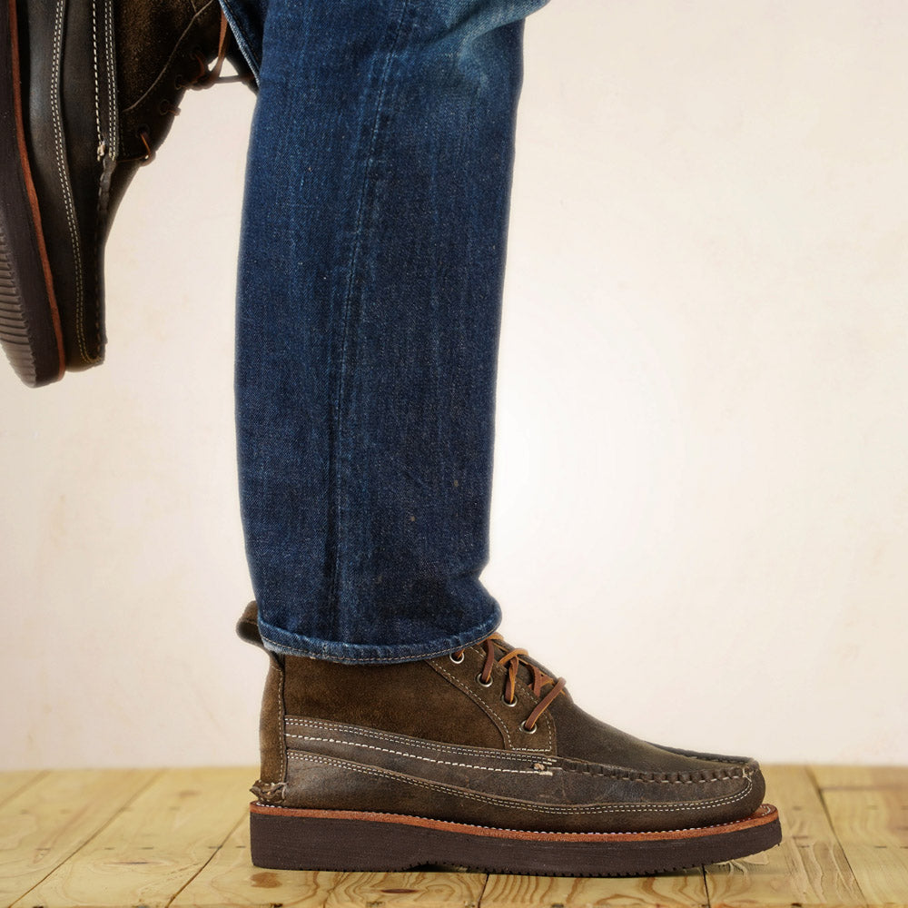 EasyMoc - Scout Boots - Stone CF Stead Waxed Elk Rambler