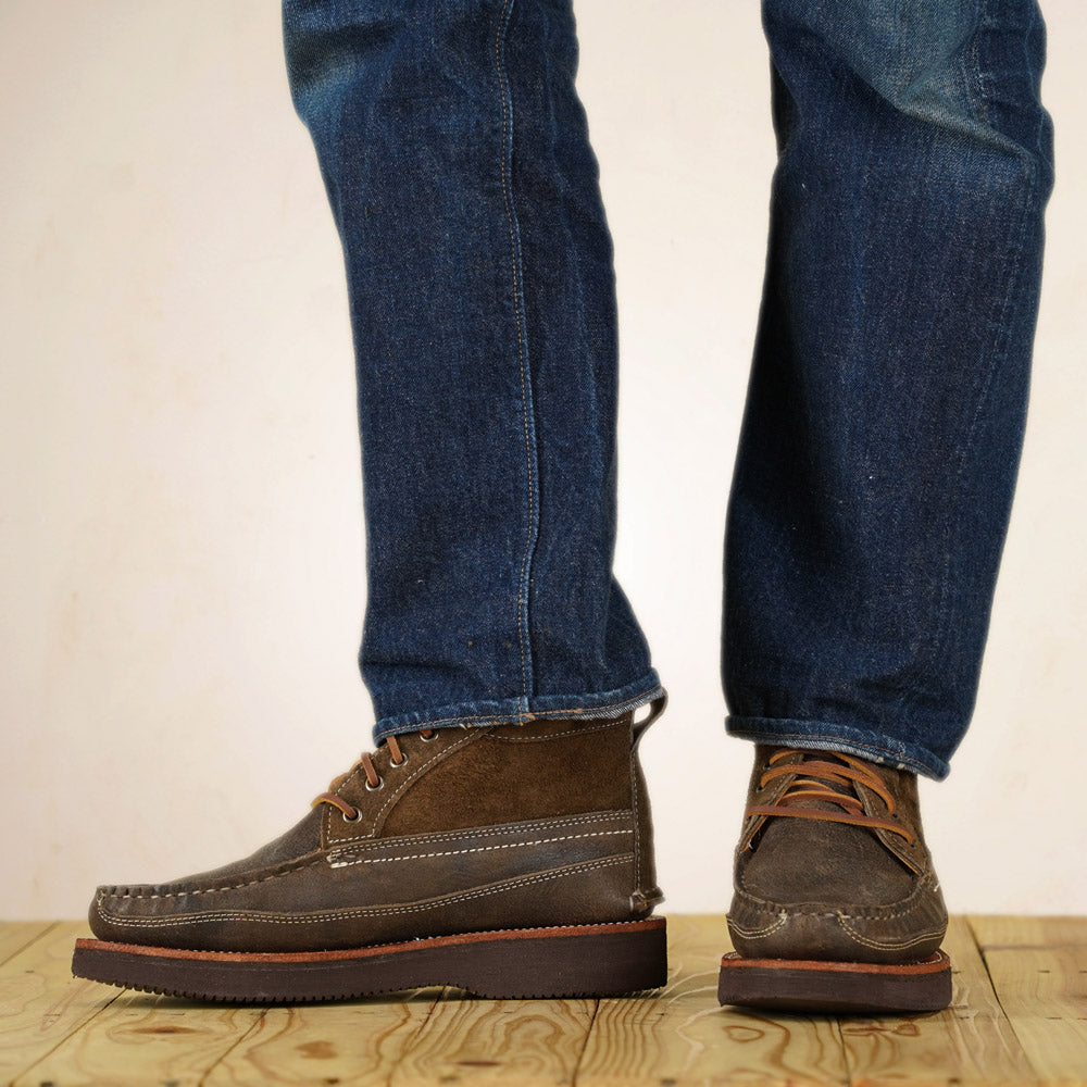 EasyMoc - Scout Boots - Stone CF Stead Waxed Elk Rambler