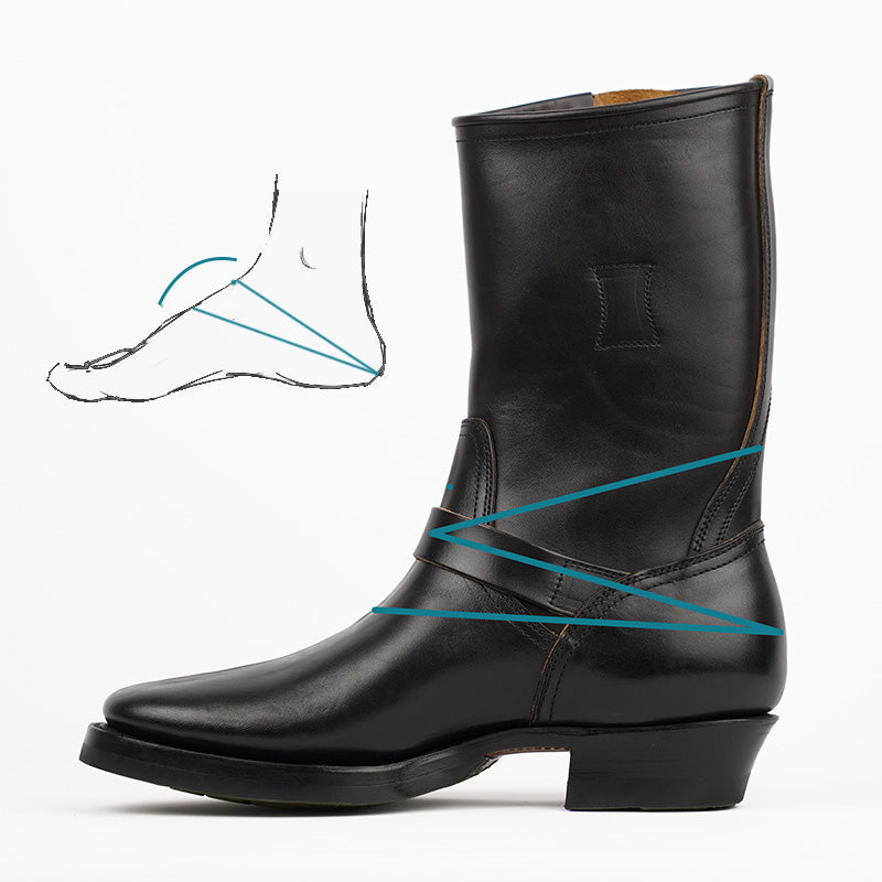 Rolling Dub Trio Loro Boots - Black Horsebutt