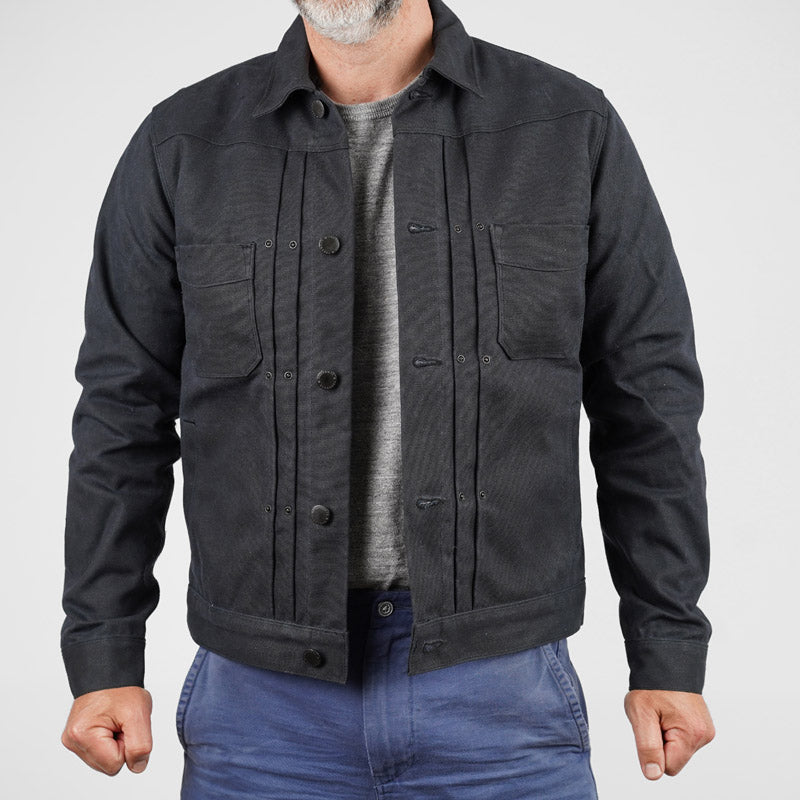 Freenote Cloth RJ-1 Riders Jacket Black Alpaca