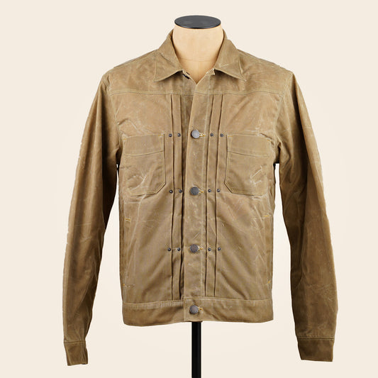 Freenote Cloth RJ-1 Riders Jacket - Tumbleweed Waxed Canvas