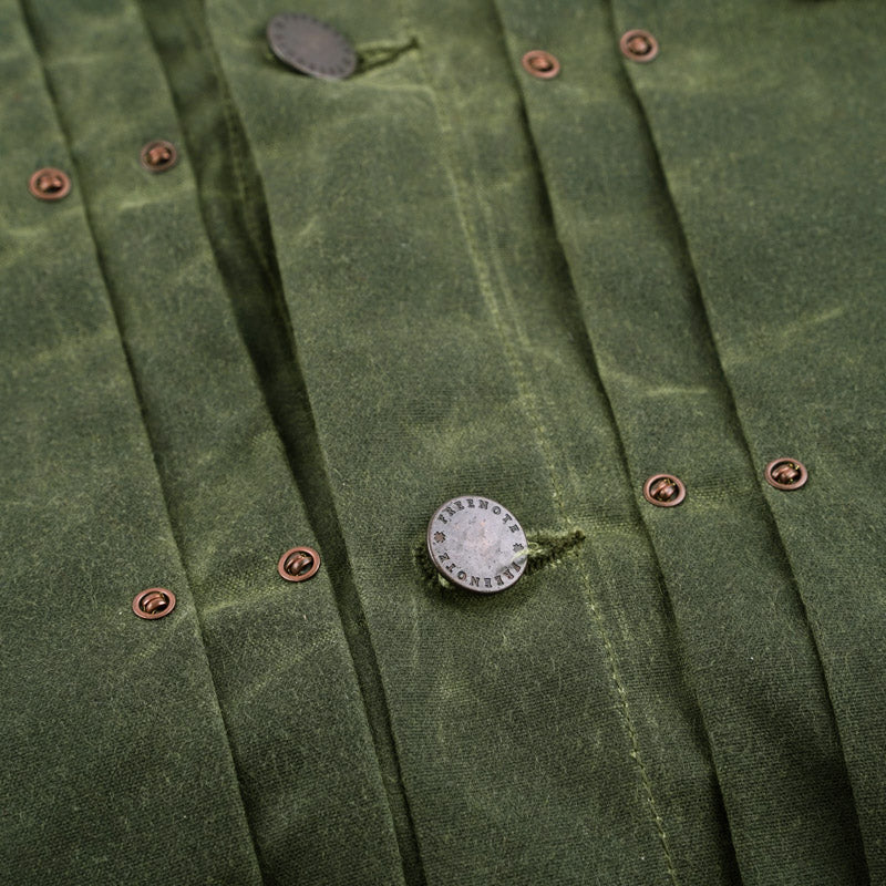 Freenote Cloth Riders Jacket Waxed Canvas Olive