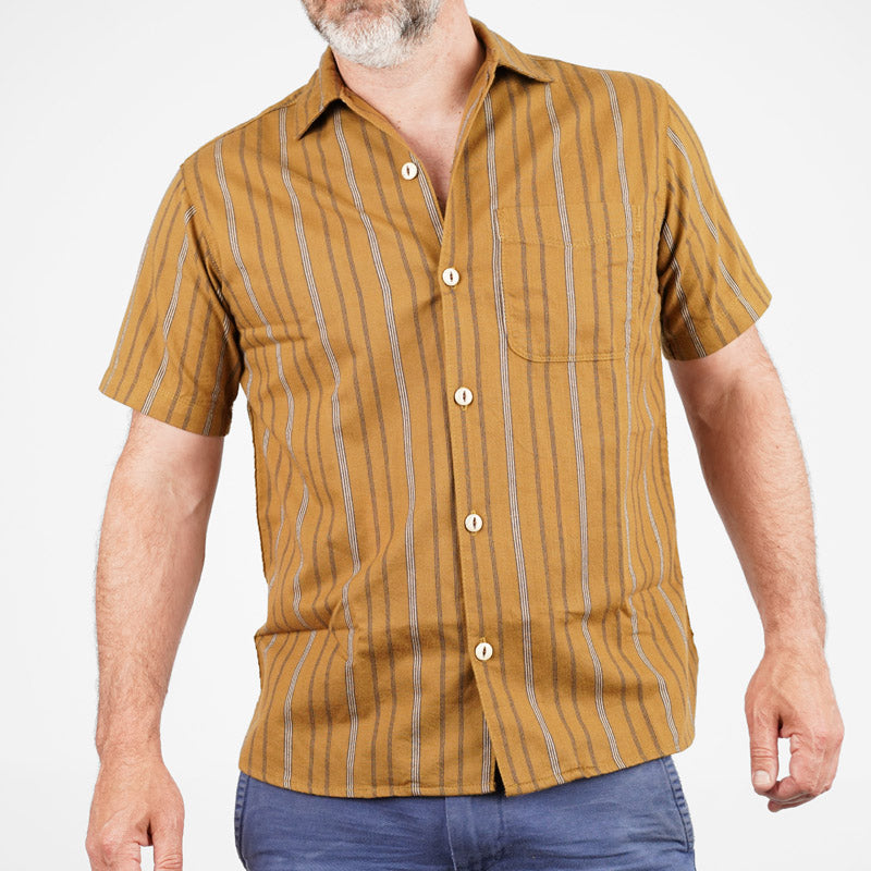 Freenote Cloth hawaiian lantern stripe shirt