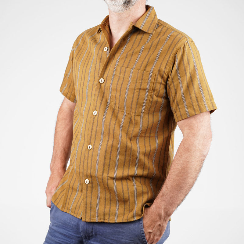 Freenote Cloth hawaiian lantern stripe shirt