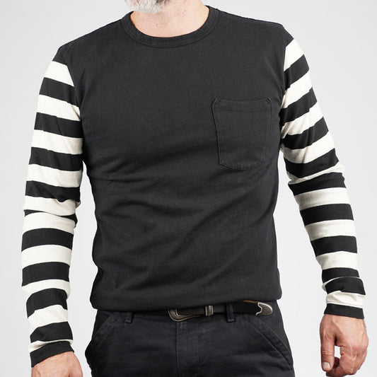 Freenote Cloth shifter l/S tee black combo