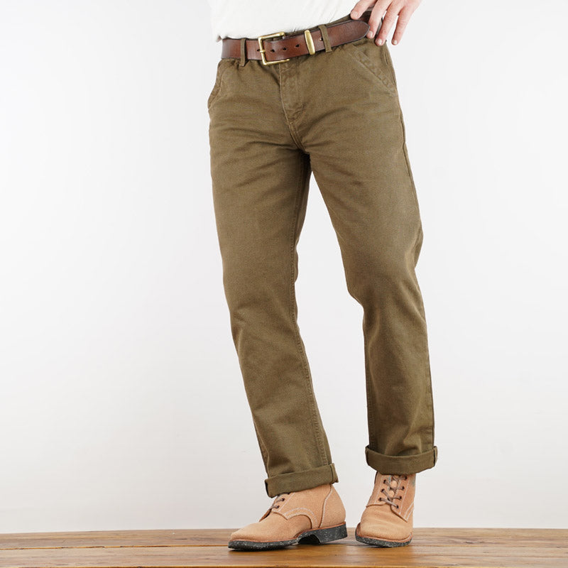 Freenote Cloth workers chino slim fit 14 ounce slub