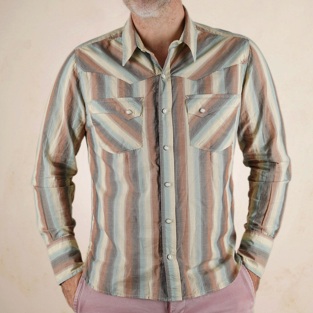 Freenote Cloth Calico Shirt - Desert Stripe