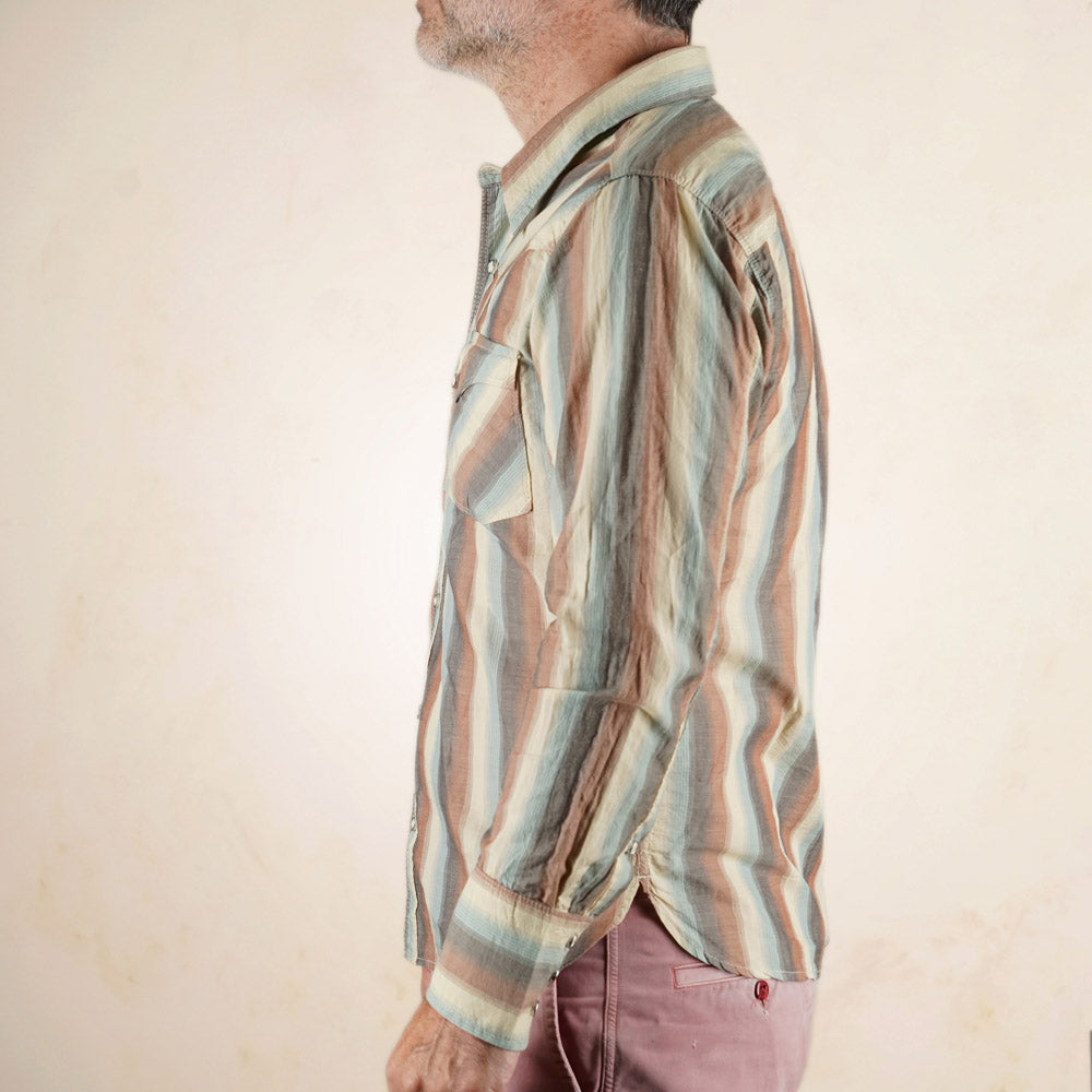 Freenote Cloth Calico Shirt - Desert Stripe