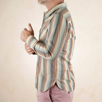 Freenote Cloth Calico Shirt - Desert Stripe