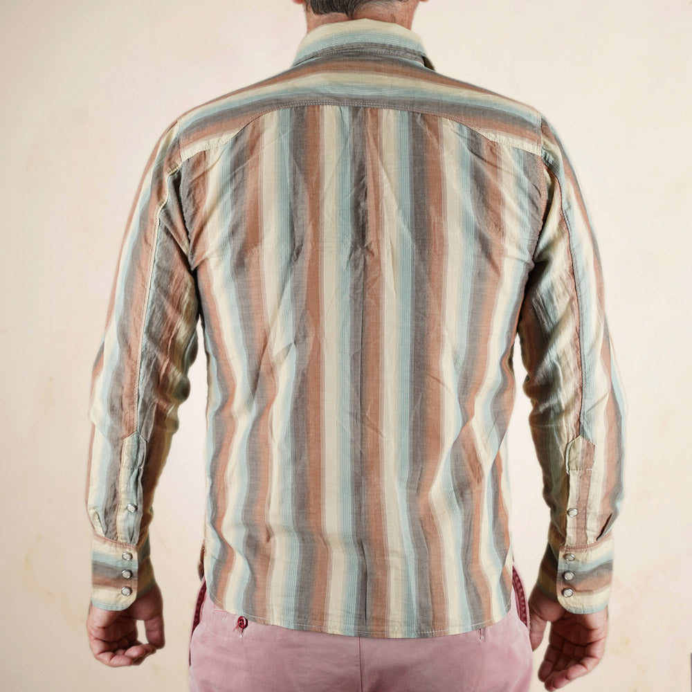 Freenote Cloth Calico Shirt - Desert Stripe