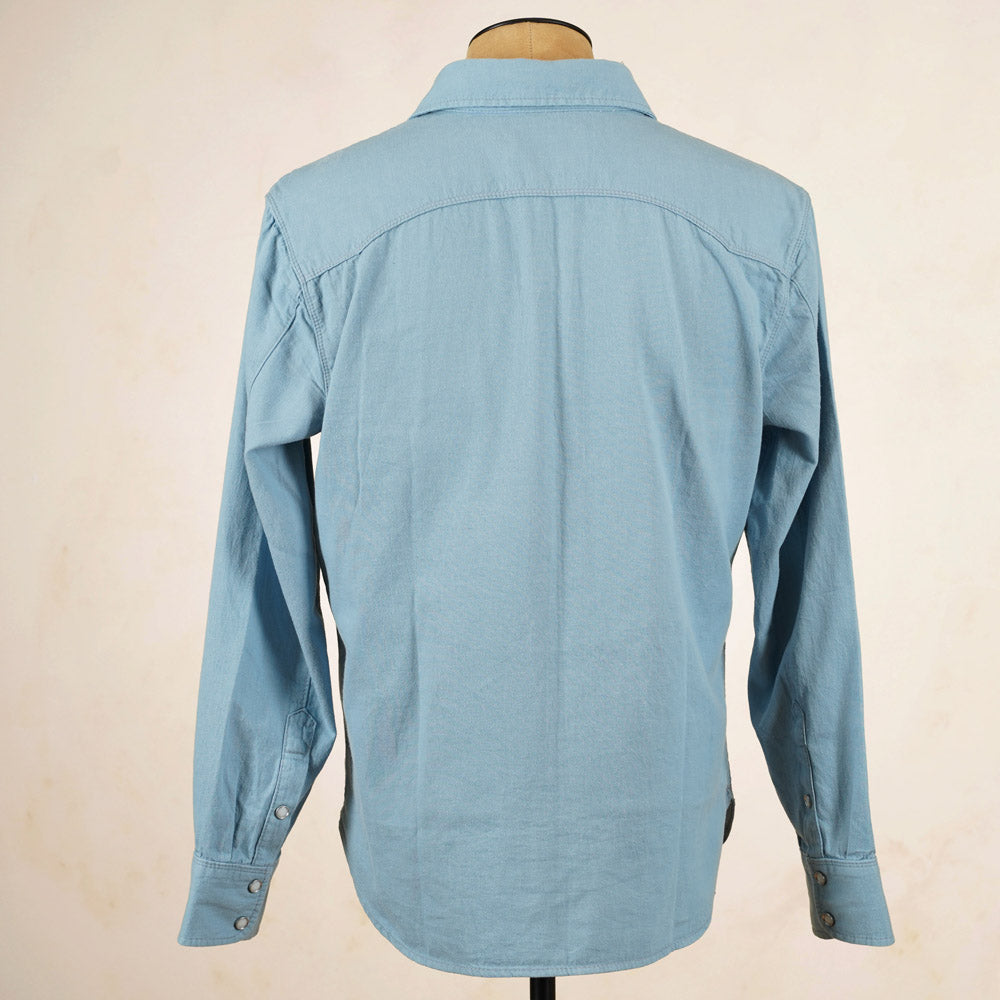 Freenote Cloth Modern Western Shirt - Clear Blue Chambray