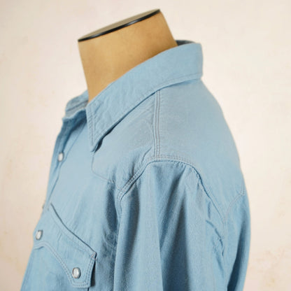 Freenote Cloth Modern Western Shirt - Clear Blue Chambray