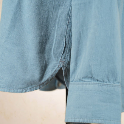 Freenote Cloth Modern Western Shirt - Clear Blue Chambray