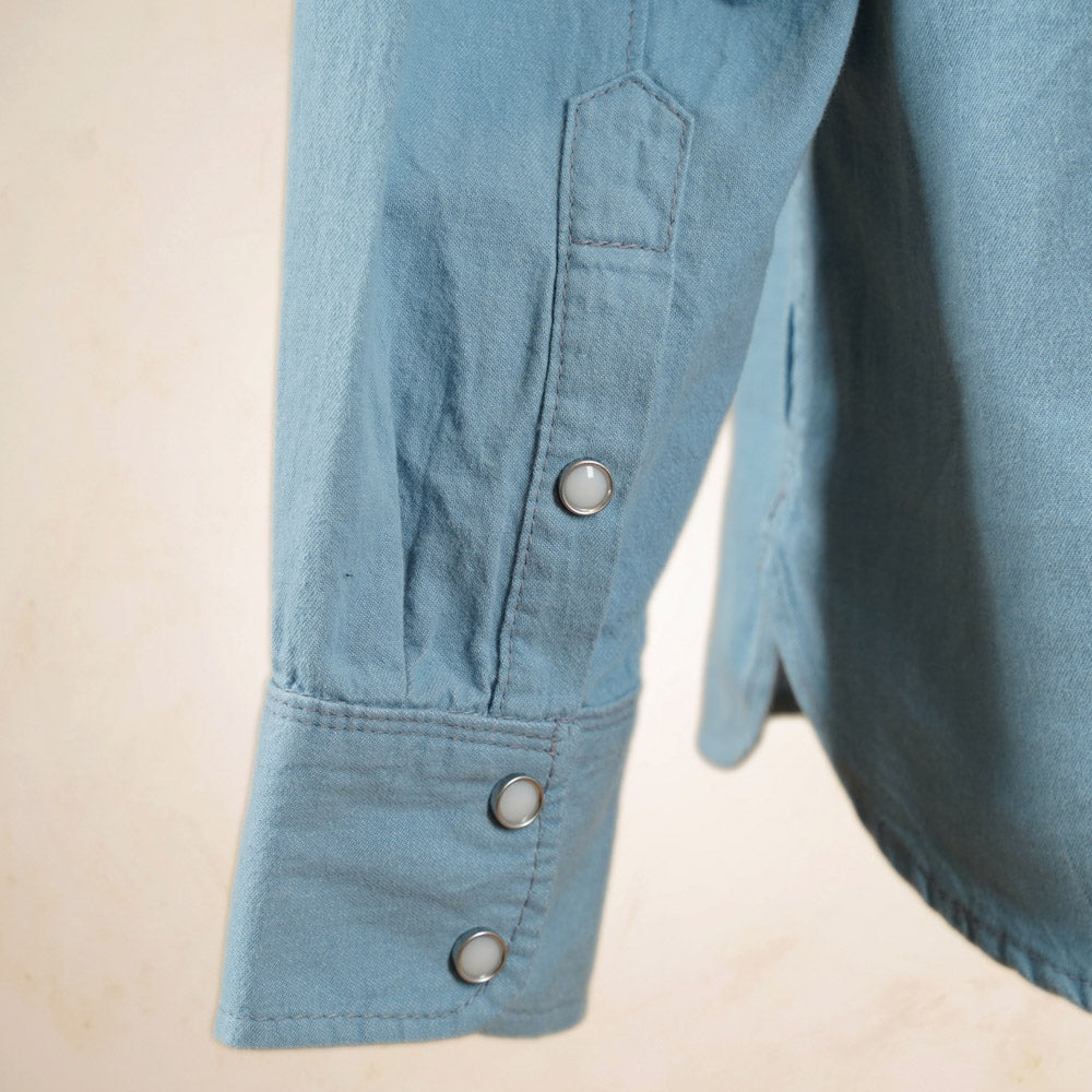 Freenote Cloth Modern Western Shirt - Clear Blue Chambray