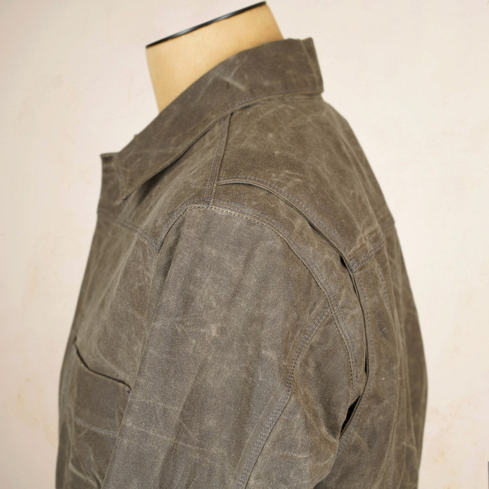 Freenote Cloth RJ-1 Riders Jacket - Oak Waxed Canvas