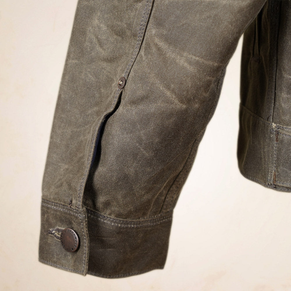 Freenote Cloth RJ-1 Riders Jacket - Oak Waxed Canvas