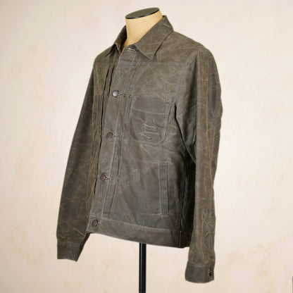 Freenote Cloth RJ-1 Riders Jacket - Oak Waxed Canvas