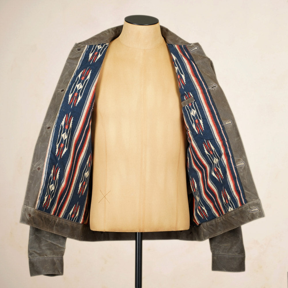Freenote Cloth RJ-1 Riders Jacket - Oak Waxed Canvas