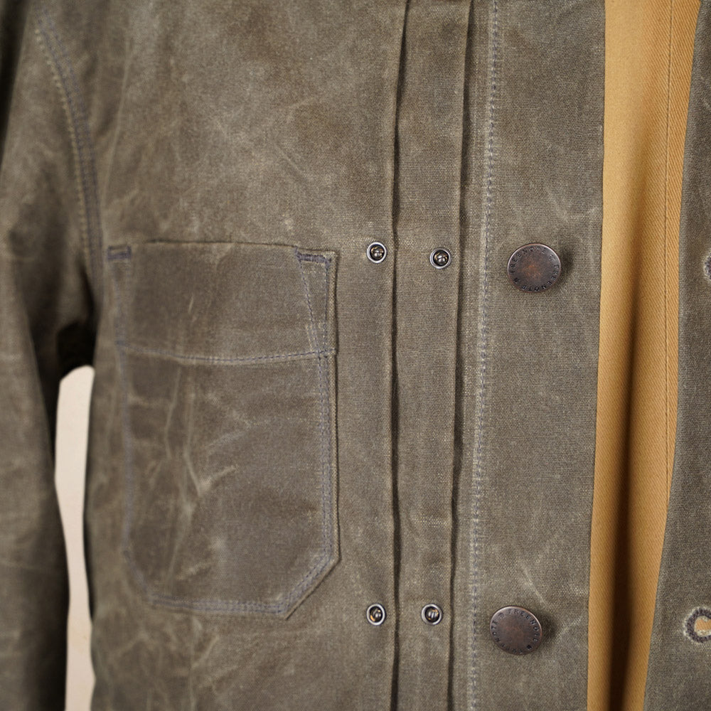 Freenote Cloth RJ-1 Riders Jacket - Oak Waxed Canvas
