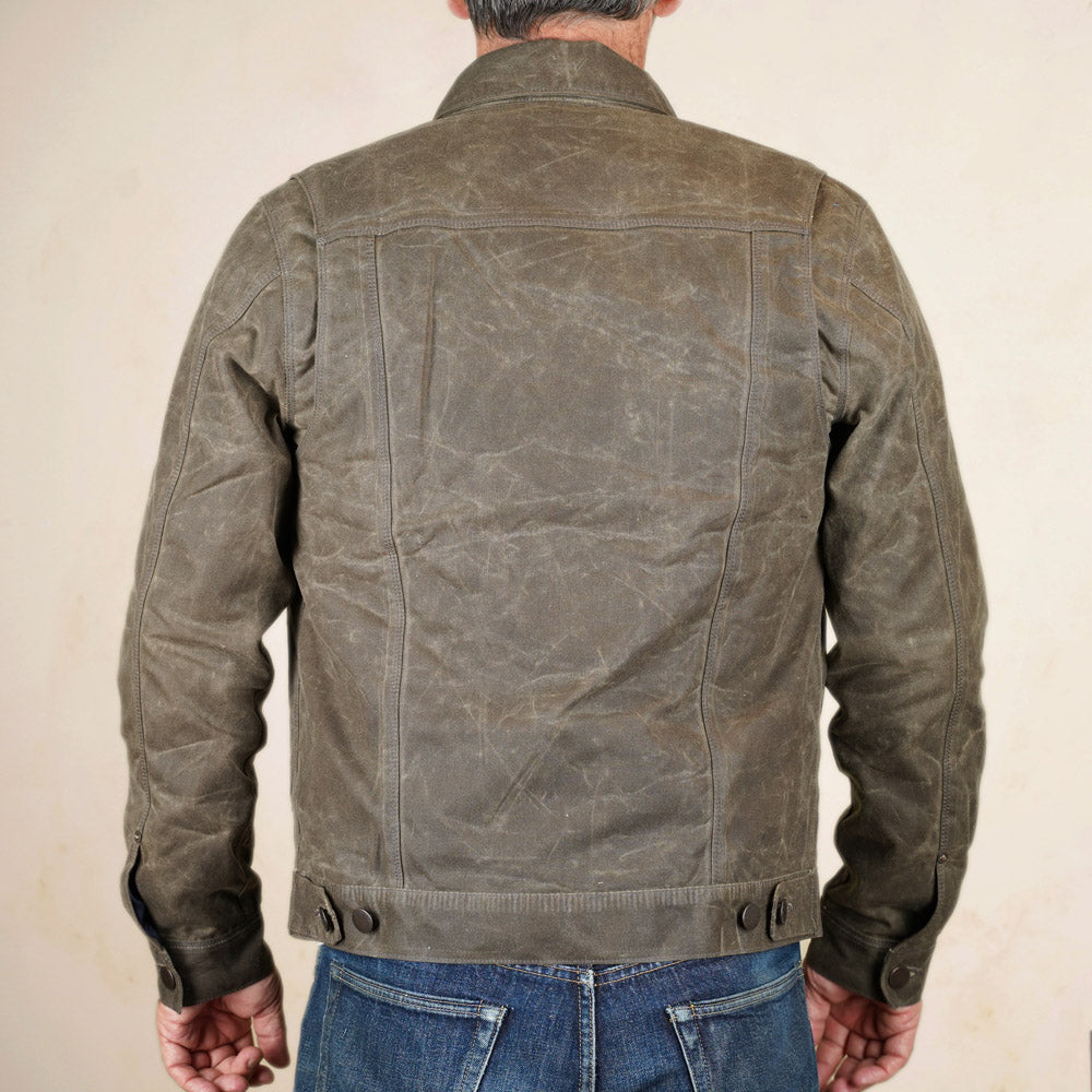 Freenote Cloth RJ-1 Riders Jacket - Oak Waxed Canvas